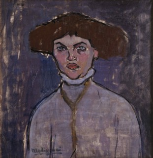 Buste de jeune femme , 1908. Creator: Modigliani, Amedeo (1884-1920).