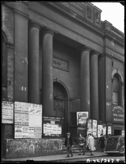 Corn Exchange, Angel Street, Worcester, Worcestershire, 1942. Creator: George Bernard Mason.