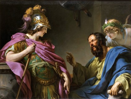Alcibades Being Taught By Socrates , 1776. Creator: Vincent, François André (1746-1816).