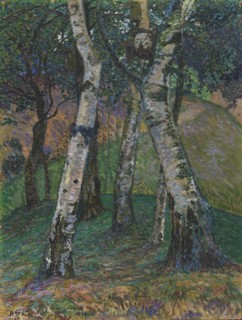 Birches at the Barkenhoff, 1913. Creator: Vogeler, Heinrich (1872-1942).