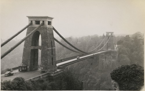 Clifton Suspension Bridge, Clifton, City of Bristol, 1950-1959. Creator: JR Uppington.