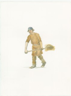 Saxon farmer, c1066 (2015). Creator: Judith Dobie.