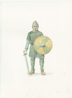 A Saxon fyrdman, c1066 (2015). Creator: Judith Dobie.