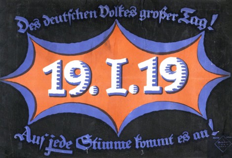 19 January 1919. German federal election, 1919. Creator: Anonymous.