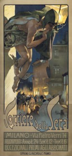 Corriere della Sera, 1898. Creator: Hohenstein, Adolfo (1854-1928).