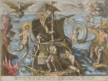 Ferdinandes Magallanes Lusitanus (Americae Retectio), 1591. Creator: Stradanus (Straet, van der), Johannes (1523-1605).