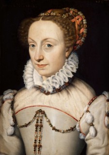 Jeanne d'Albret, Queen of Navarre (1528-1572), c. 1570. Creator: Clouet, François (1510-1572).
