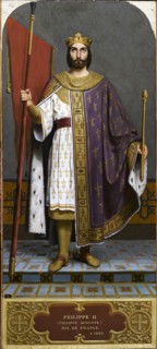 King Philip II of France (1165-1223), 1840s. Creator: Signol, Émile (1804-1892).
