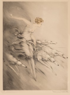 L'élan, 1928. Creator: Icart, Louis Justin Laurent (1888-1950).