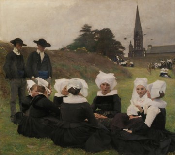 Les Bretonnes au Pardon, 1887. Creator: Dagnan-Bouveret, Pascal Adolphe Jean (1852-1929).