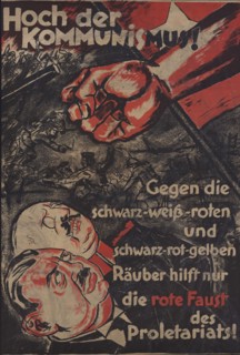 Long live communism! The red fist of the proletariat, 1924. Creator: Anonymous.