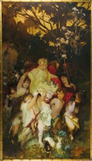 Modern Amoretti, Triptych, central panel, 1868. Creator: Makart, Hans (1840-1884).
