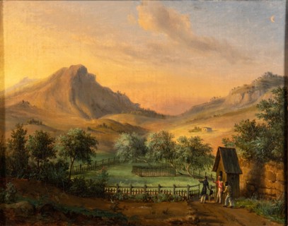 Napoleon's tomb on St Helena Island in Geranium valley. Creator: Ricois, François Edme (1795-1881).