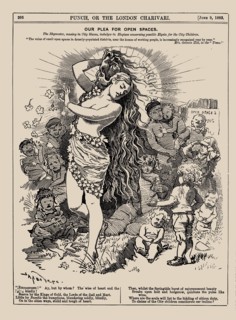 Our Plea for Open Spaces. (Punch, June 1883), 1883. Creator: Sambourne, Edward Linley (1844-1910).
