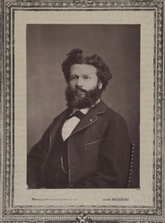 Portrait of Camille Flammarion (1842-1925), 1880. Creator: Melandri, Achille (1845-1905).