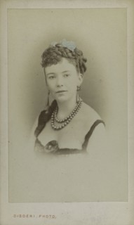 Portrait of Cora Pearl (1836-1886), ca 1865. Creator: Disdéri, André Adolphe-Eugène (1819-1889).