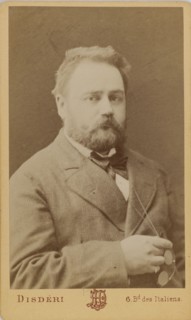 Portrait of Émile Zola (1840-1902). Creator: Disdéri, André Adolphe-Eugène (1819-1889).