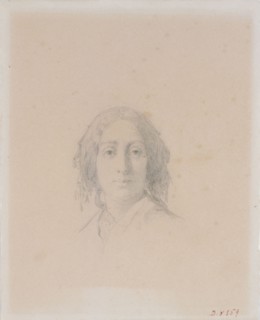 Portrait of George Sand. Creator: Manceau, Alexandre Damien (1817-1865).