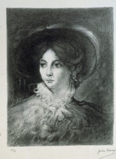 Portrait of George Sand. Creator: Tinayre, Julien (1859-1923).