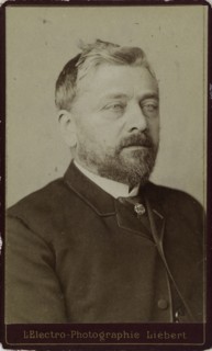 Portrait of Gustave Eiffel (1832-1923), ca. 1886-1890. Creator: Liébert, Alphonse (1827-1913).