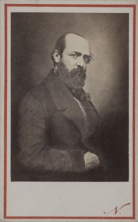 Portrait of Henri Murger (1822-1861), 1861. Creator: Photo studio Nadar.