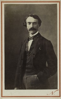 Portrait of Jean-Léon Gérôme (1824-1904), c. 1870. Creator: Photo studio Nadar.