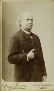Portrait of Leconte de Lisle (1818-1894), c. 1870. Creator: Pirou, Eugène (1841-1909).