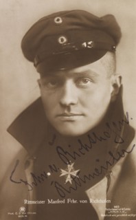 Portrait of Manfred von Richthofen (1892-1918) , 1918. Creator: Photo studio C. J. Dühren, Berlin  .