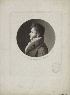 Portrait of Marie-Henri Beyle, dit Stendhal (1783-1842) . Creator: Quenedey, Edmé (1756-1830).