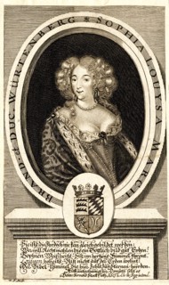 Portrait of Sophie Louise of Württemberg-Stuttgart (1642-1702), Margravine..., c. 1680. Creator: Kilian, Philipp (1628-1693).