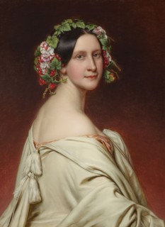 Portrait of the Actress Charlotte von Hagn (1809-1891), 1850. Creator: Stieler, Joseph Karl (1781-1858).