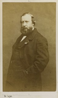 Portrait of the artist Constant Troyon (1810-1865), Early 1860s. Creator: Carjat, Étienne (1828-1906).