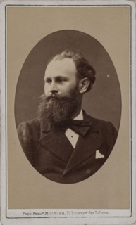 Portrait of the artist Édouard Manet (1832-1883), c. 1870. Creator: Mulnier, Ferdinand (1817-1891).