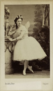 Portrait of the ballet dancer Marfa Muravyeva (1838-1879) in the ballet "Diavolina"..., 1863. Creator: Disdéri, André Adolphe-Eugène (1819-1889).