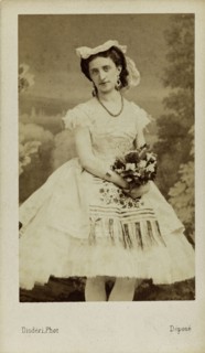 Portrait of the ballet dancer Marfa Muravyeva (1838-1879), 1863. Creator: Disdéri, André Adolphe-Eugène (1819-1889).