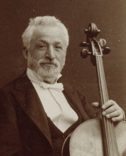 Portrait of the composer and cellist Gaetano Braga (1829-1907) , c. 1875. Creator: Photo studio Nadar.