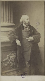 Portrait of the composer Félicien David (1810-1876), 1861. Creator: Anonymous.