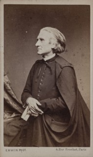 Portrait of the Composer Franz Liszt (1811-1886). Creator: Hanfstaengl, Erwin (1837-1905).