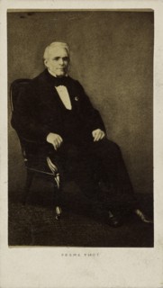 Portrait of the dramatist and librettist Eugène Scribe (1791-1861) , 1860-1861. Creator: Photo studio Paul Émile Pesme.