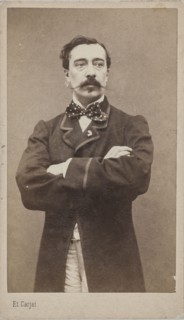 Portrait of the painter Alfred Stevens (1828-1906), c. 1870. Creator: Carjat, Étienne (1828-1906).