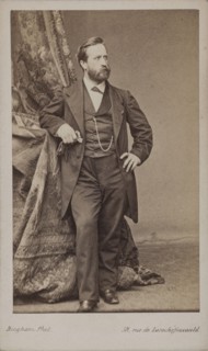 Portrait of the painter Ludwig Knaus (1829-1910). Creator: Bingham, Robert Jefferson (1824-1870).