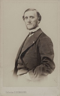 Portrait of the pianist and composer Jean-Henri Ravina (1818-1906) . Creator: Desmaisons, Émile (1812-1880).