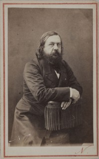 Portrait of the poet Théophile Gautier (1811-1872), 1872. Creator: Photo studio Nadar.