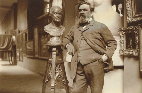 Portrait of the sculptor Alfred Boucher (1850-1934), 1910s. Creator: Anonymous.