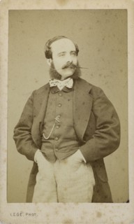 Portrait of the violinist and composer Adolphe Blanc (1828-1885), c. 1870. Creator: Photo studio Legé & Bergeron.