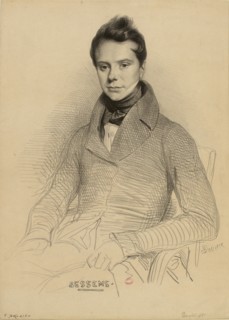 Portrait of the violinist and composer Antoine Bessems (1806-1868), 1832. Creator: Devéria, Achille (1800-1857).