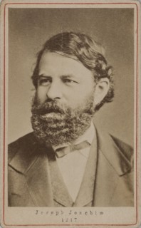 Portrait of the violinist and composer Joseph Joachim (1831-1907) , 1870s. Creator: Anonymous.