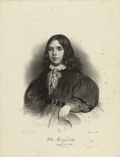 Portrait of Vito Mangiamele (1827-1897) , 1839. Creator: Devéria, Achille (1800-1857).