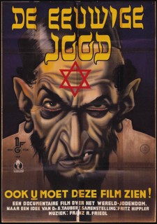 Poster for the antisemitic film The Eternal Jew, 1940. Creator: Anonymous.
