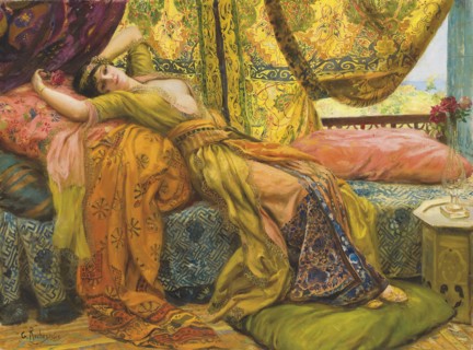Reclining Beauty. Creator: Rochegrosse, Georges Antoine (1859-1938).